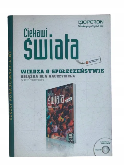 Okładka: Wiedza o społeczeństwie OPERON ksiązka nauczyciela