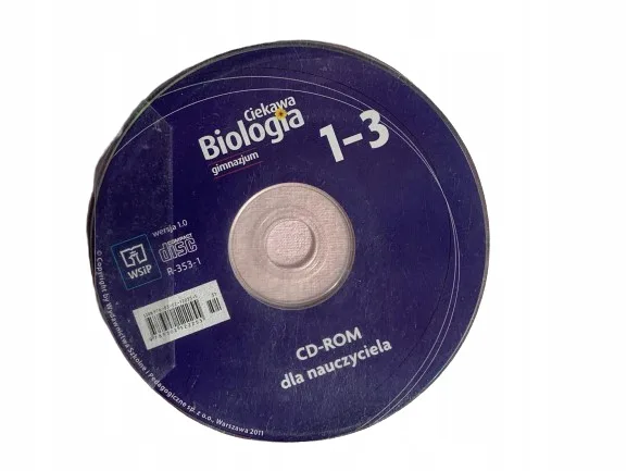 Okładka: BIOLOGIA GIMNAZJUM KLASA 1 2 3 sprawdziany z biologi na cd TESTY 7 8 WSIP