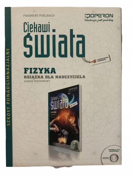 Okładka: OPERON FIZYKA KSIĄZKA NAUCZYCIELA sprawdziany testy