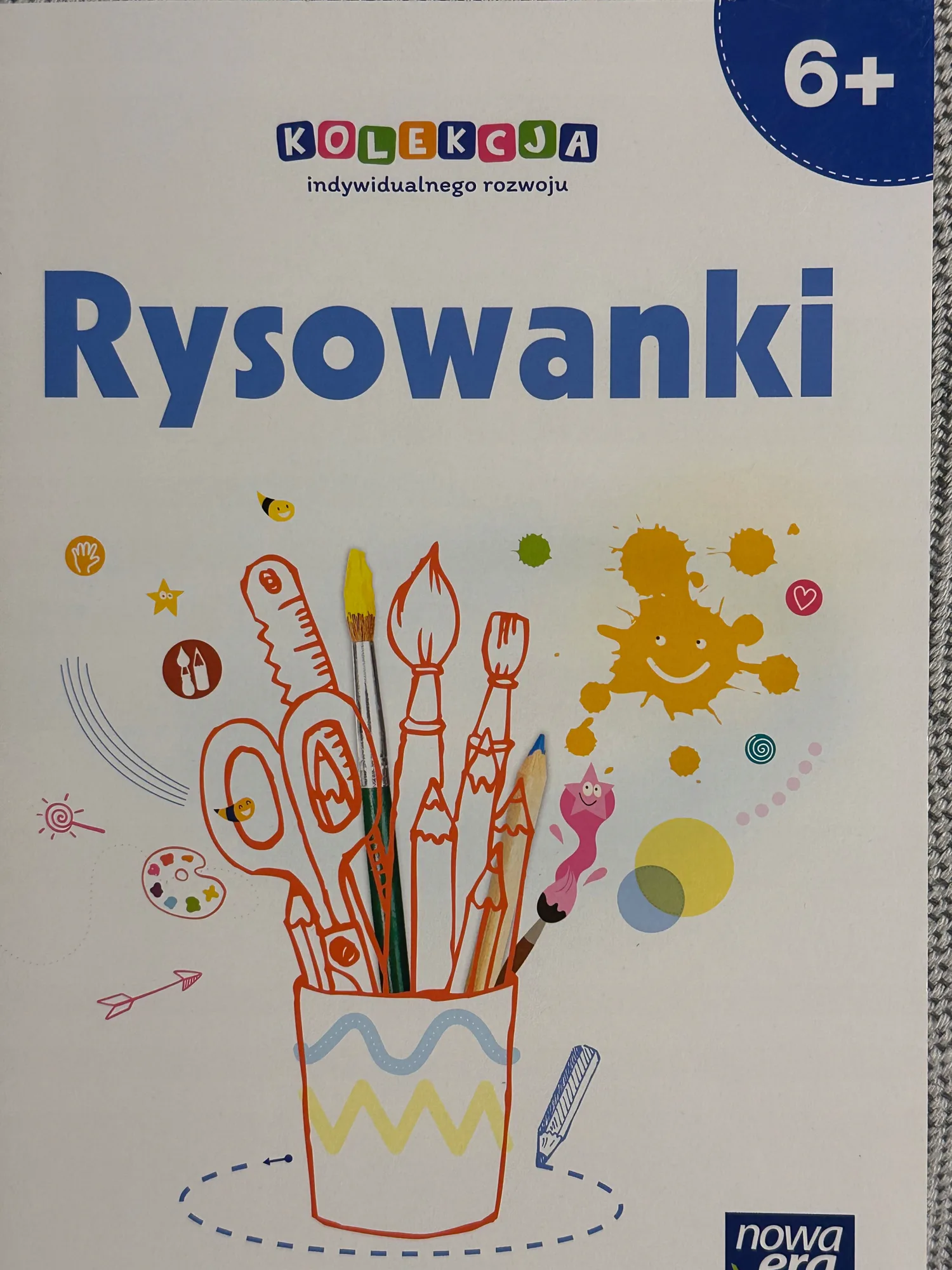 Okładka: Rysowanie po śladzie 6 LAT 6+ A4 NOWA ERA RYsowanki