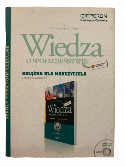 Okładka: Wiedza o społeczeństwie OPERON ksiązka nauczyciela