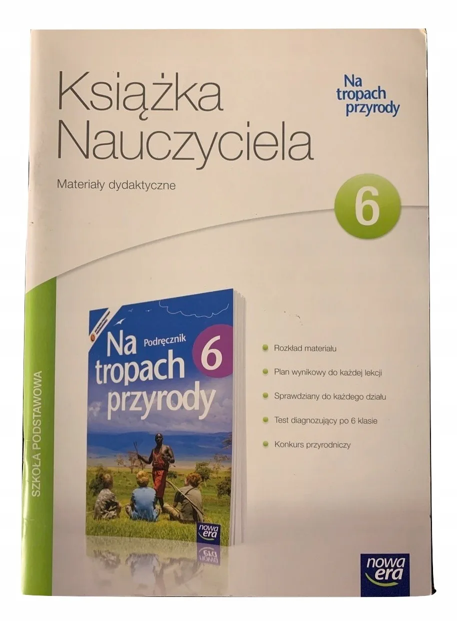 Okładka: NA TROPACH PRZYRODY 6 książka nauczyciela NOWA ERA