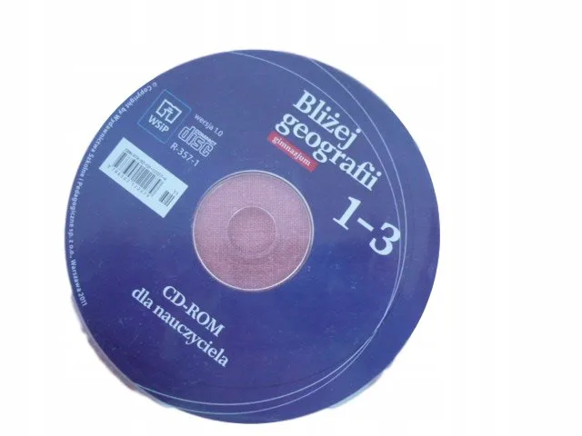 Okładka: BLIŻEJ geografii 1-3 cd PŁYTA NAUCZYCIELA 7 8