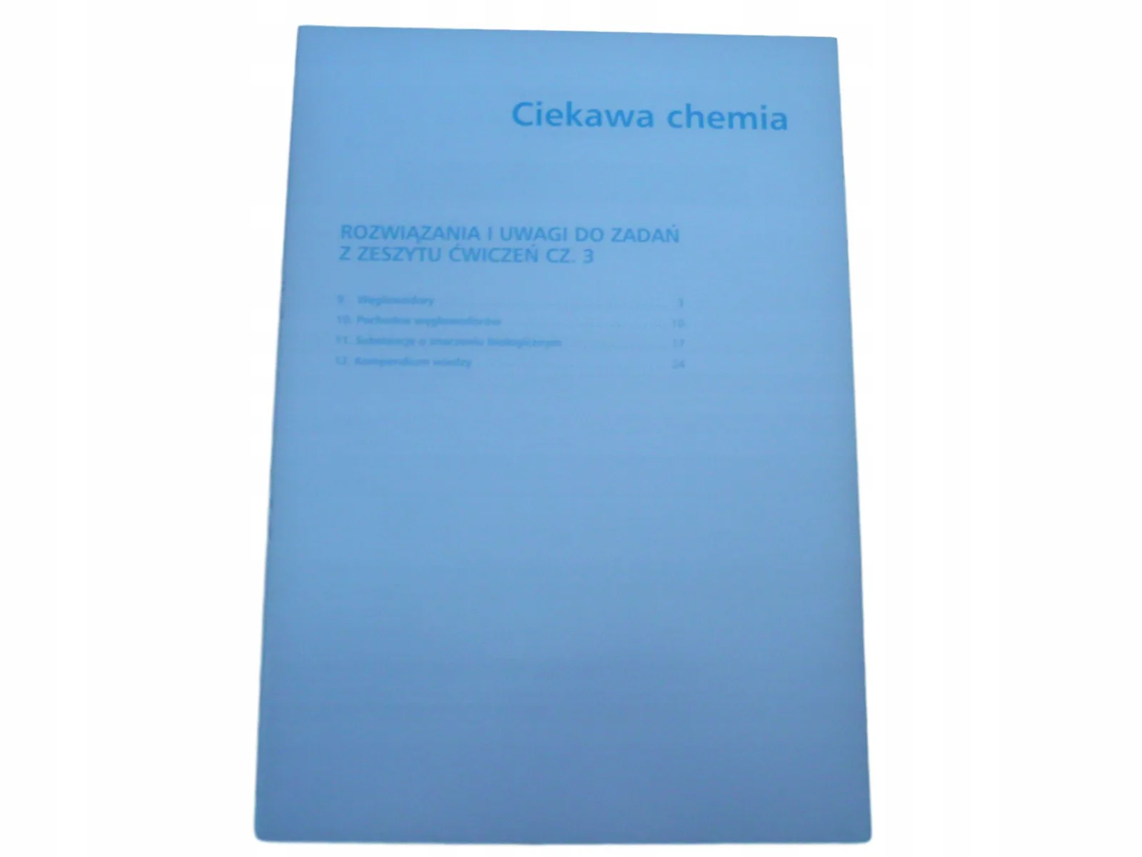 Okładka: Ciekawa CHEMIA 3 ksiązka nauczyciela poradnik