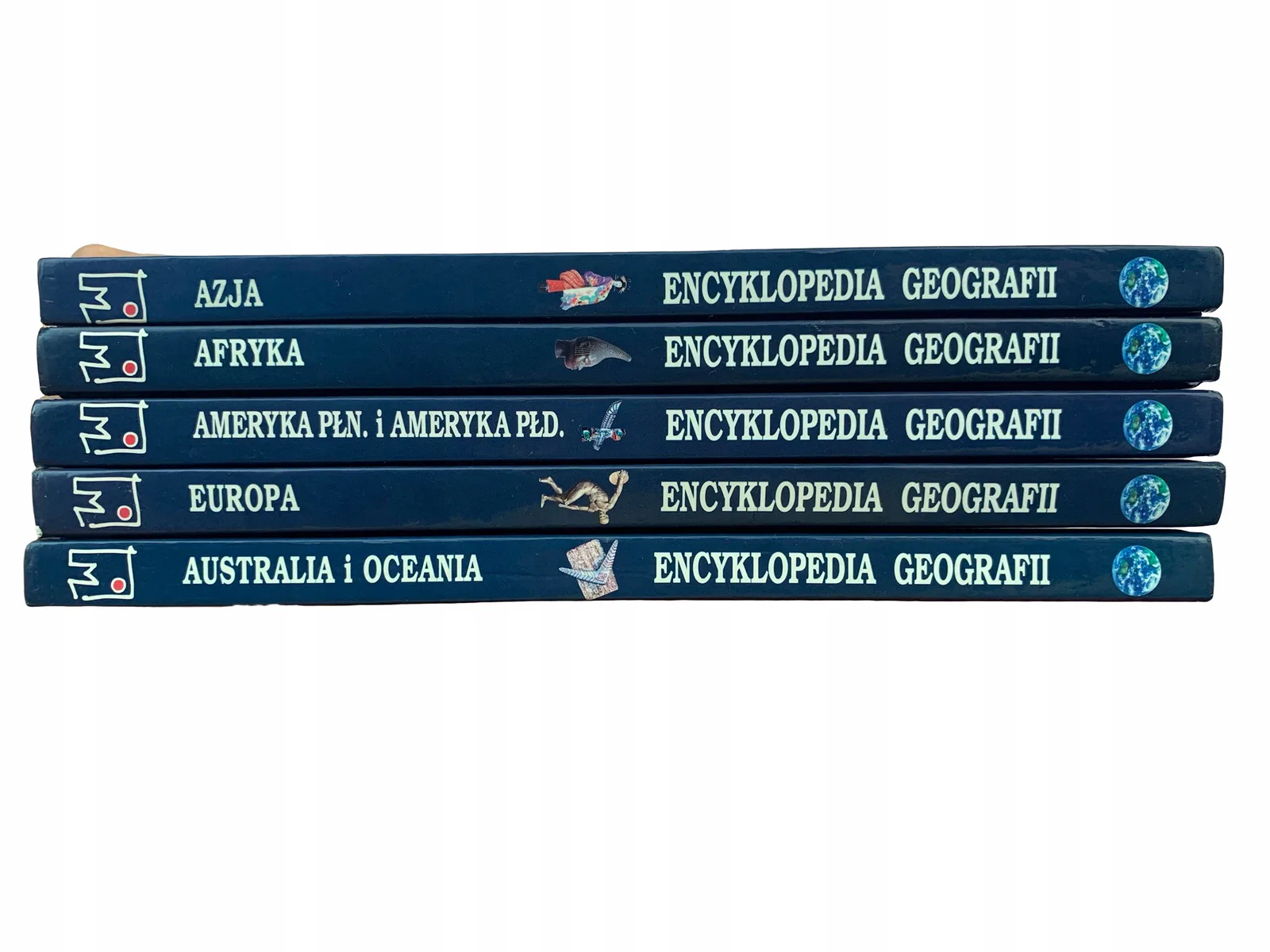 Okładka: ENCYKLOPEDIA SZKOLNA GEOGRAFICZNA - 5 TOMÓW