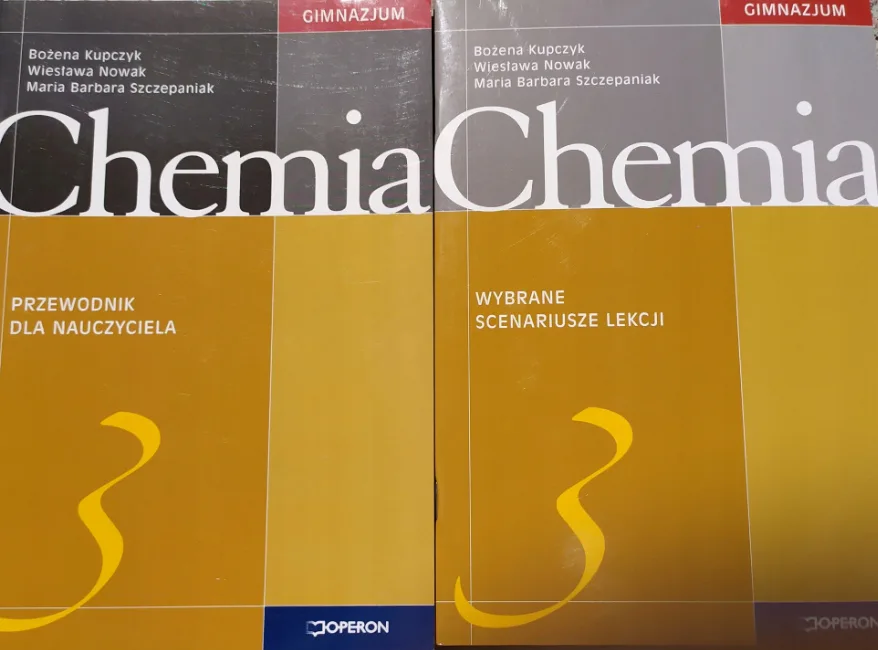 Okładka: CHEMIA 3 gimnazjum ksiązka nauczyciela OPERON 2SZT