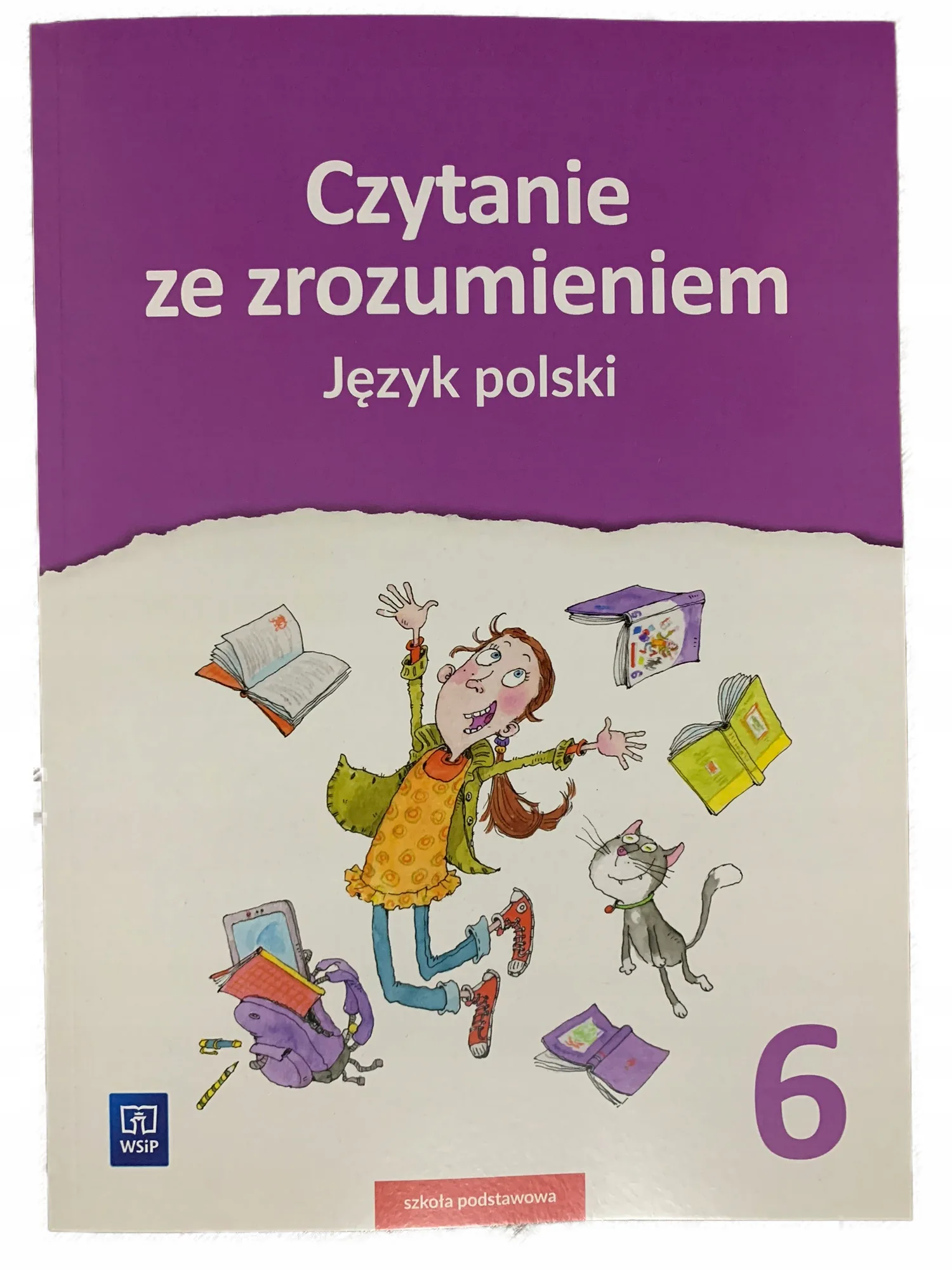 Okładka: Sprawdziany testy na CZYTANIE ze zrozumieniem klasa 6 WSIP