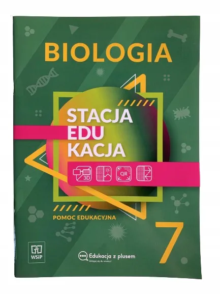 Okładka: BIOLOGIA klasa 7 WSIP pomoce edukacyjne STACJA EDUKACJA