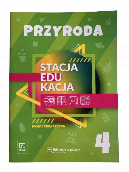 Okładka: PRZYRODA klasa 4 WSIP pomoce edukacyjne STACJA EDUKACJA ściąga