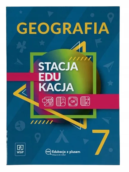 Okładka: GEOGRAFIA klasa 7 WSIP pomoce edukacyjne stacja edukacja