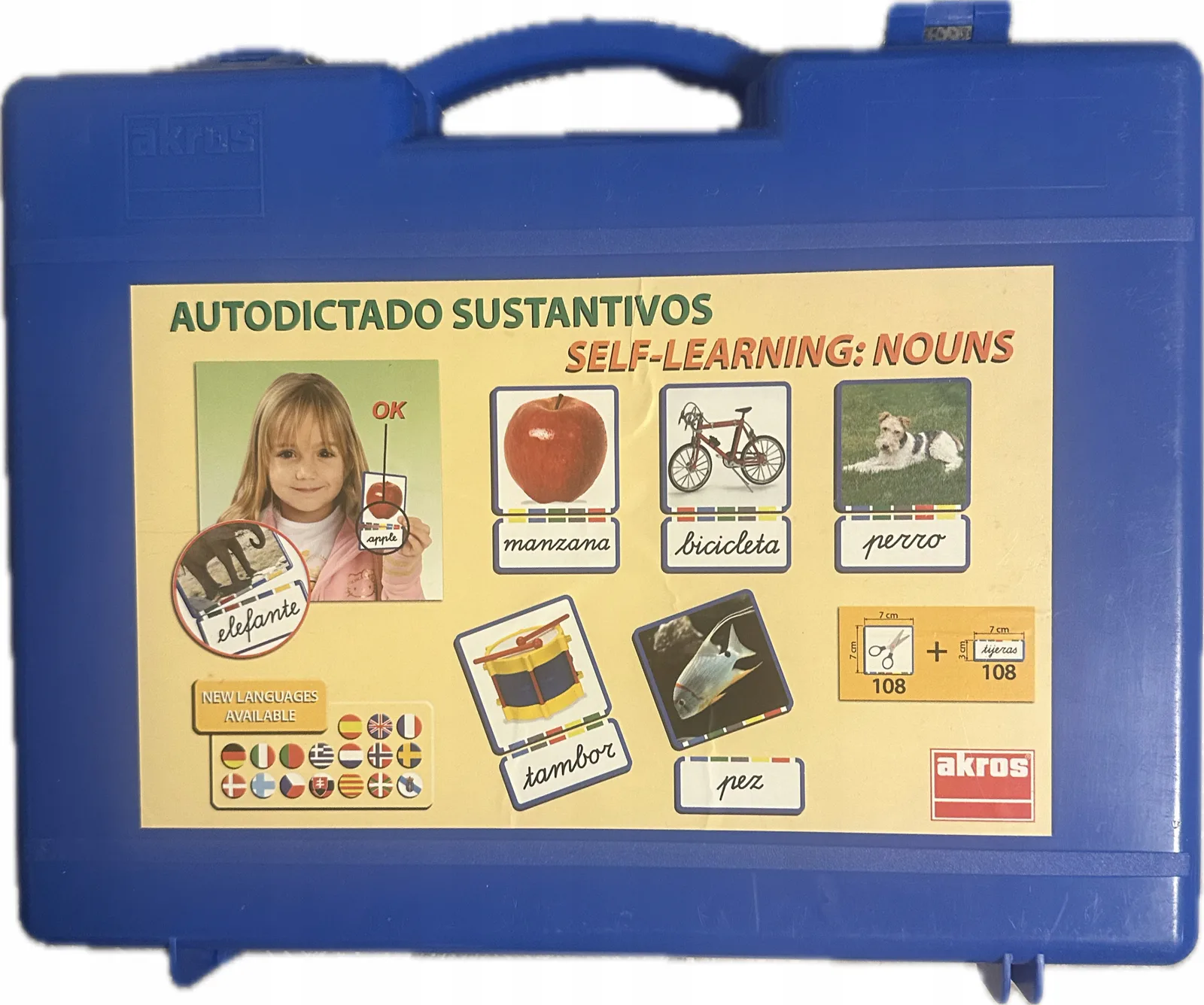 Okładka: Angielskie rzeczowniki karty z podpisami flashcards words cards karty obraz