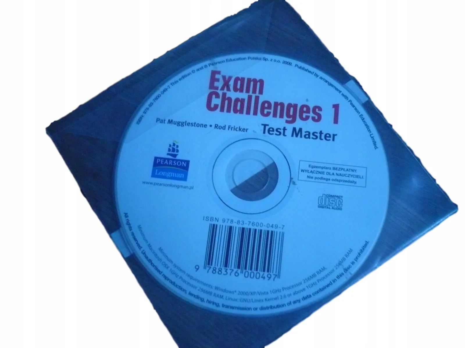 Okładka: EXAM CHALLENGES 1 testy sprawdziany TEST MASTER ANGIELSKI PEARSON