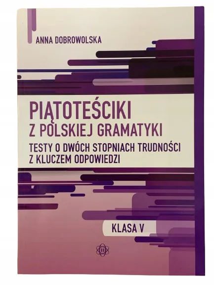 Okładka: Sprawdziany Z GRAMATYKI KLASA 5 testy z odpowiedziami