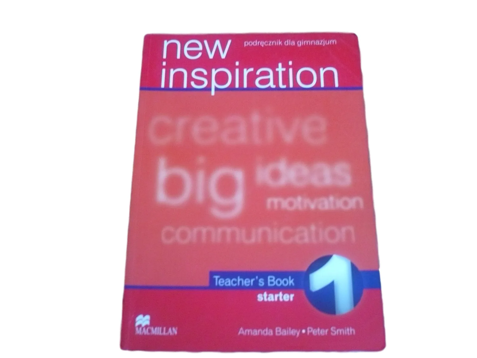 Okładka: NEW INSPIRATION STARTER 1 KSIĄZKA NAUCZYCIELA