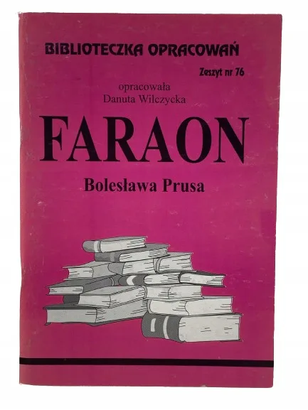 Okładka: Faraon streszczenie ŚCIĄGA opracowanie bryk