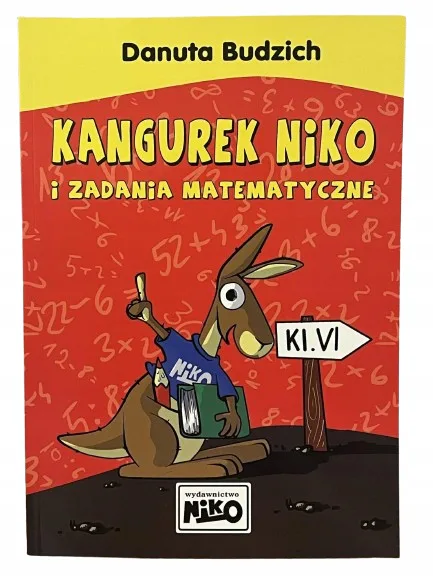 Okładka: kangurek NIKO Zbiór zadań matematyka klasa 6 zadania z treścią