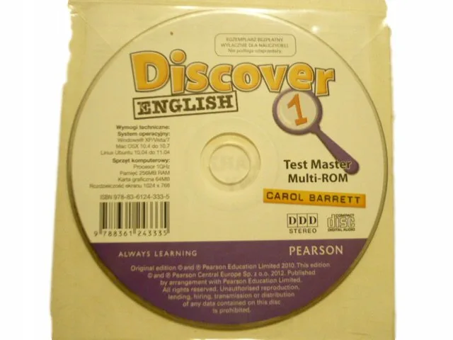 Okładka: Discover English 1 Tests masters multi room JĘZYK ANGIELSKI KLASA 4 Pearson