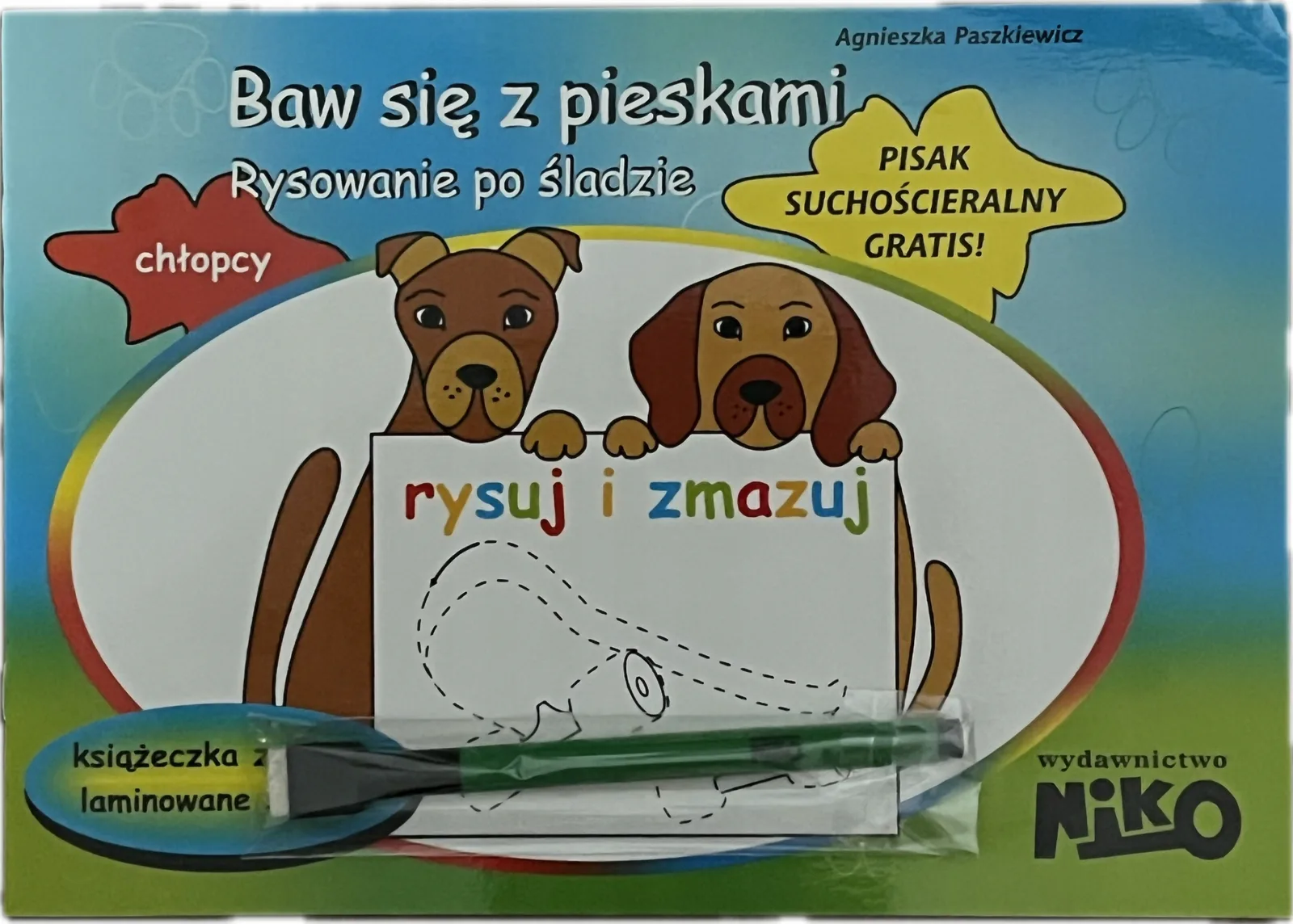 Okładka: 3 4 5 lat rysowanie dla maluchów po śladzie pisak ścieralny gratis