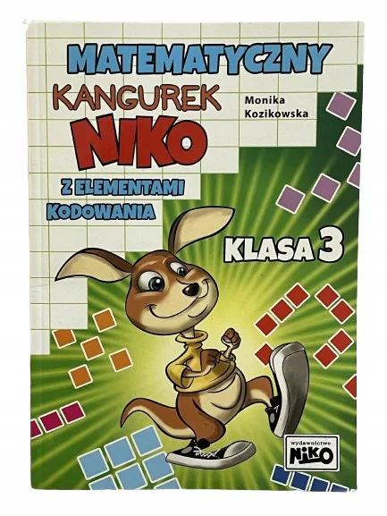 Okładka: Zbiór zadań matematyka klasa 3 zadania z treścią kangurek NIKO