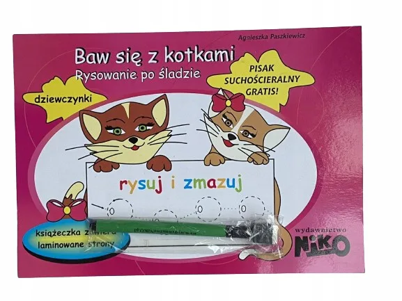 Okładka: 3 4 5 lat rysowanie dla maluchów po śladzie pisak ścieralny gratis
