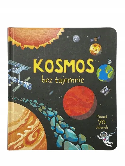 Okładka: Kosmos bez tajemnic twarda tekturowa okienka 70