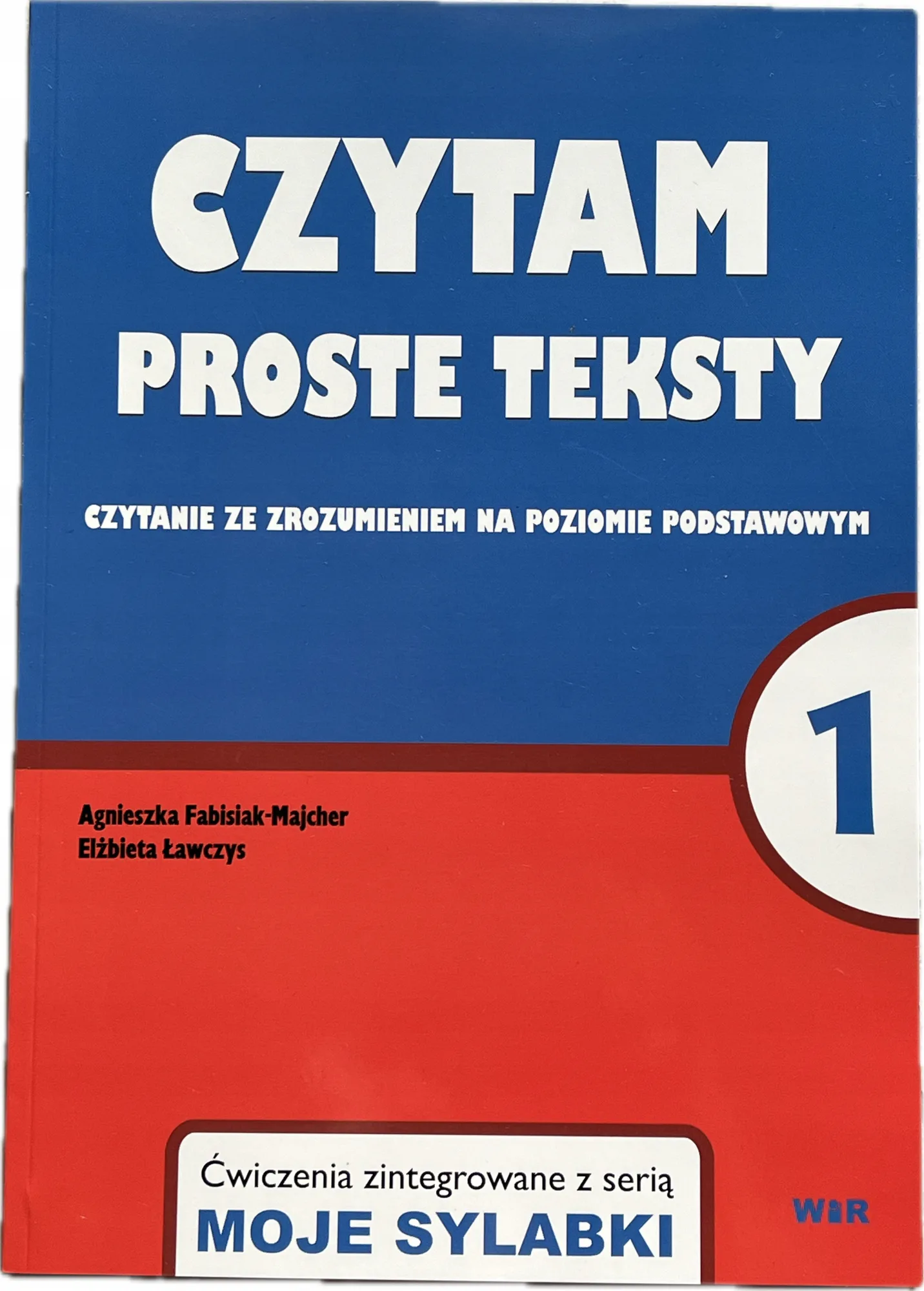 Okładka: Sprawdziany testy CZYTANIE ze zrozumieniem klasa 1 duży druk proste teksty