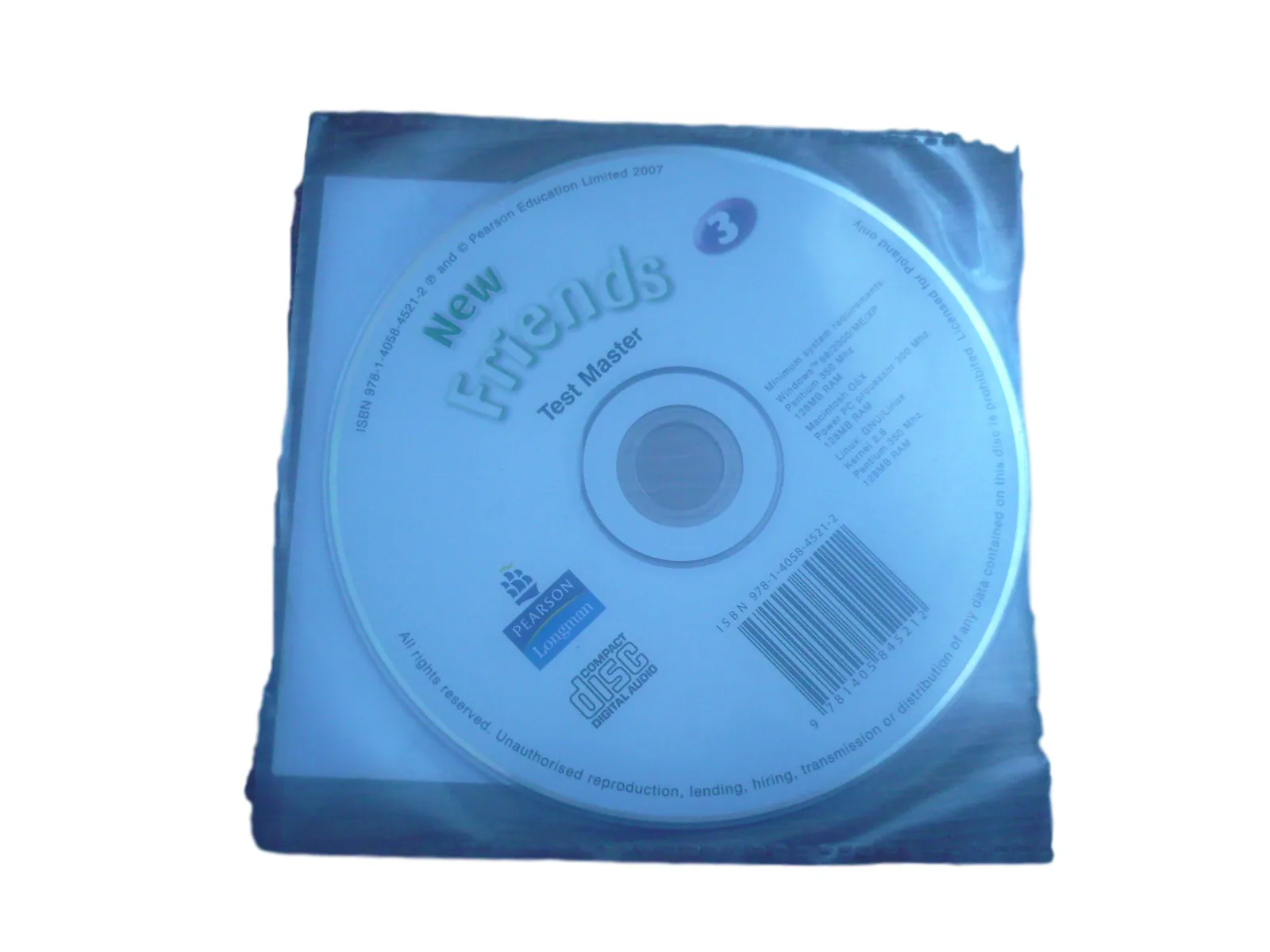 Okładka: NEW FRIENDS 3 TESTY SPRAWDZIANY cd język angielski Pearson klasa 6