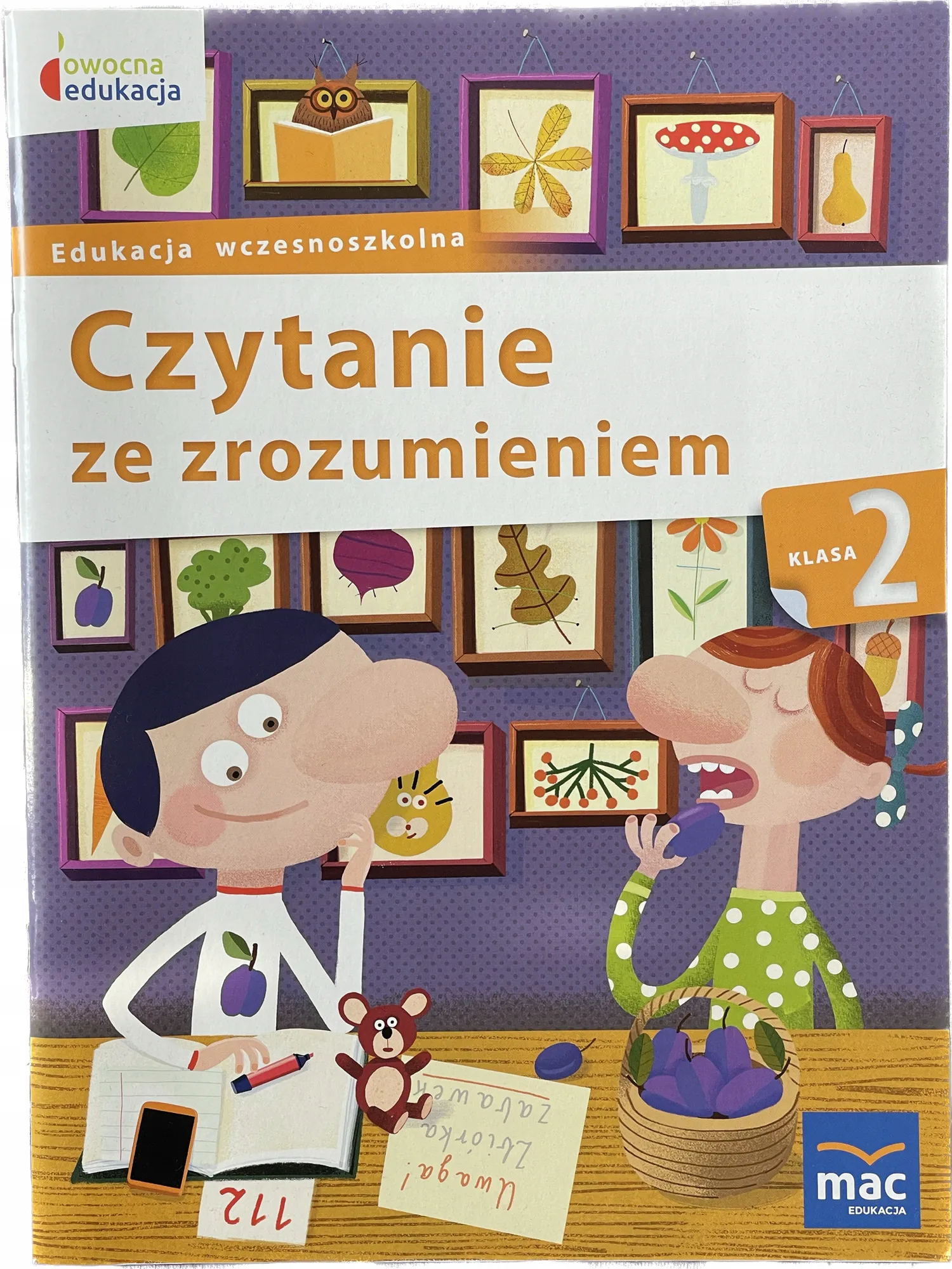 Okładka: Sprawdziany testy karty pracy na CZYTANIE ze zrozumieniem klasa 2 MAC