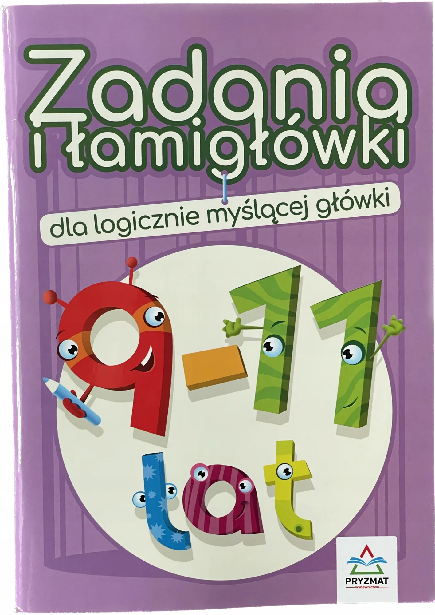 Okładka: książeczka edukacyjna łamigłówki ZADANIA 9 10 11
