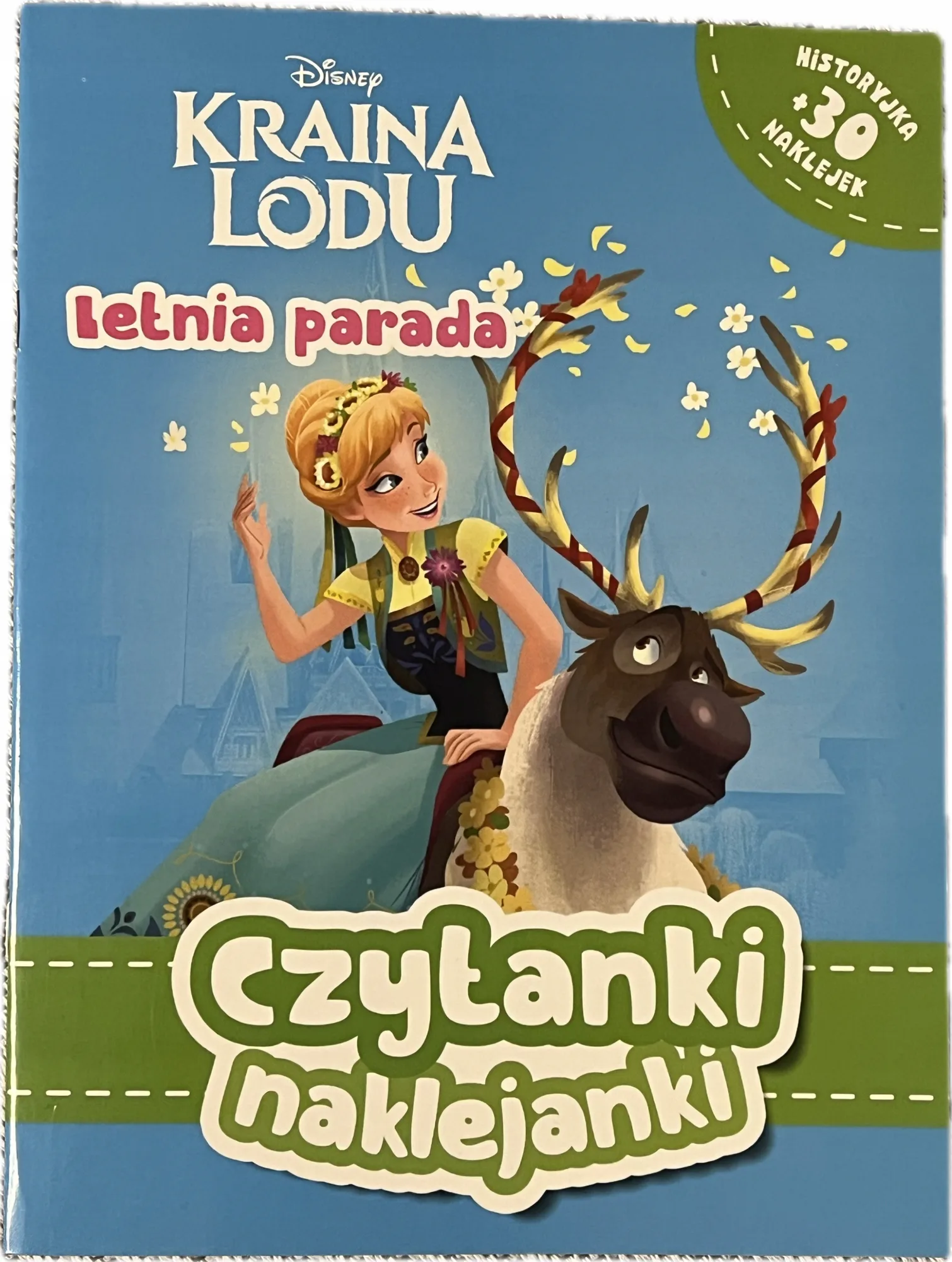 Okładka: Pierwsze czytanki naklejanki z naklejkami KRAINA LODU DISNEY A4