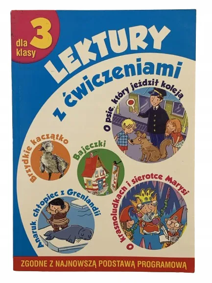 Okładka: LEKTURY klasa 3 + ćwiczenia zadania karty pracy z lektur