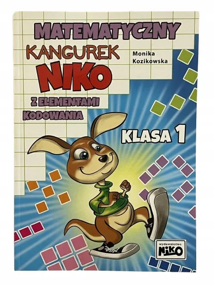 Okładka: kangurek NIKO Zbiór zadań matematyka klasa 1 zadania ćwiczenia