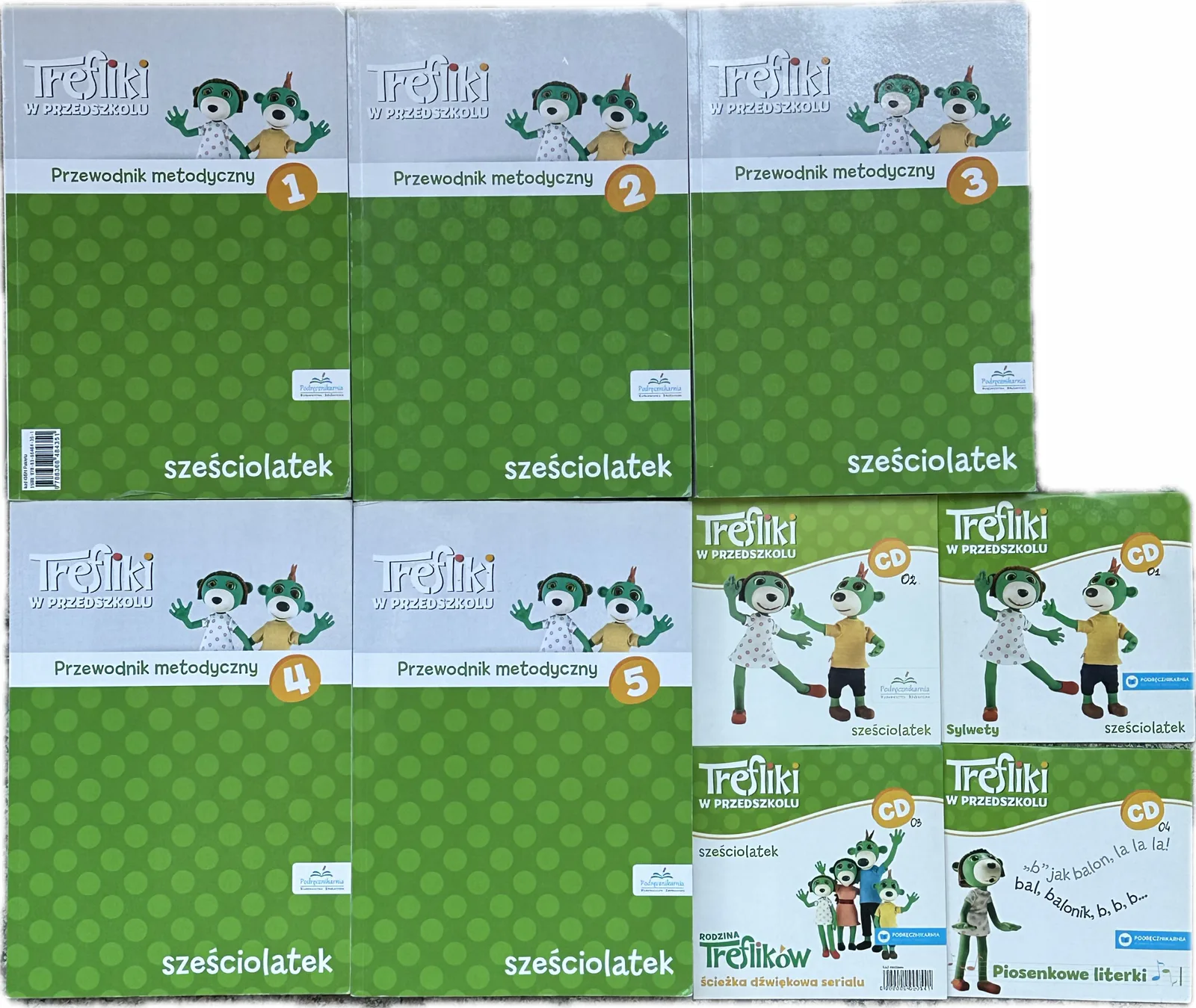 Okładka: Trefliki 6-latek sześciolatek PRZEWODNIK METODYCZNY ksiązka nauczyciela 4cd