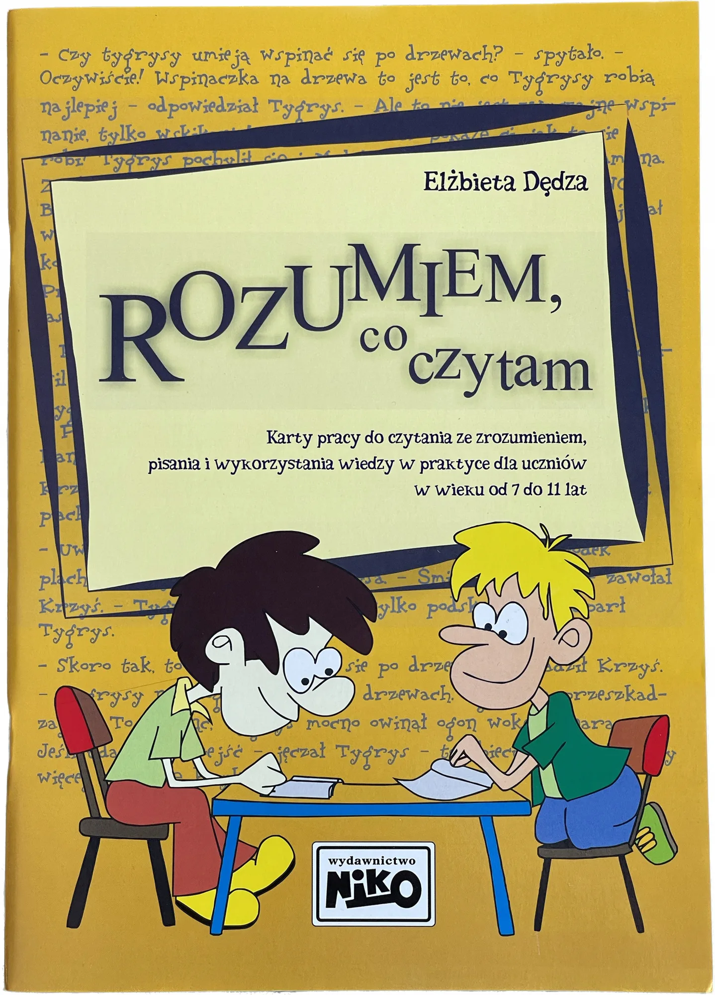 Okładka: Karty pracy CZYTANIE ze zrozumieniem klasa 1 2 3 4