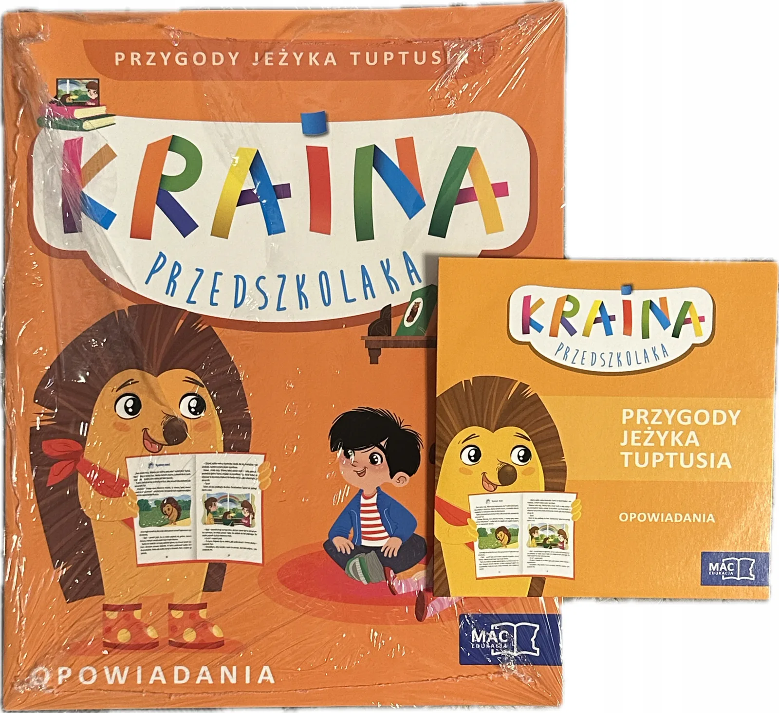 Okładka: Kraina przedszkolaka OPOWIADANIA książka płyta cd Przygody jeżyka Tuptusia
