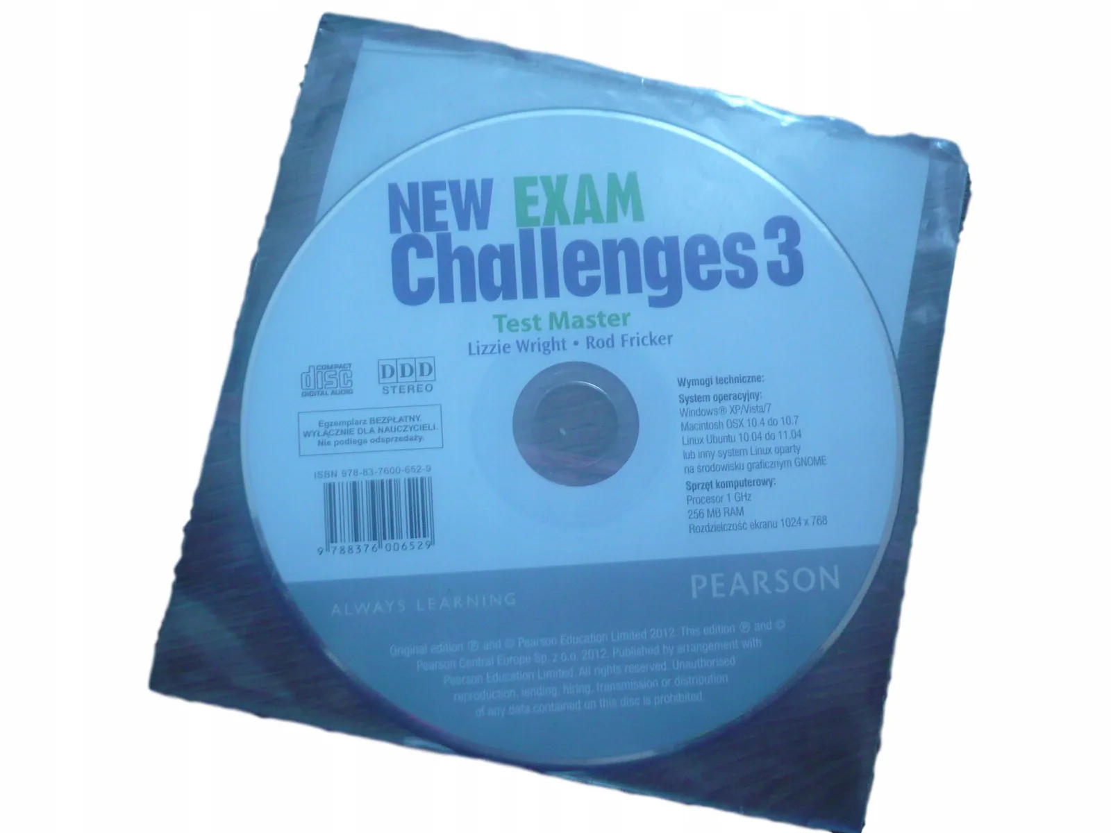 Okładka: NEW EXAM CHALLENGES 3 testy sprawdziany na cd