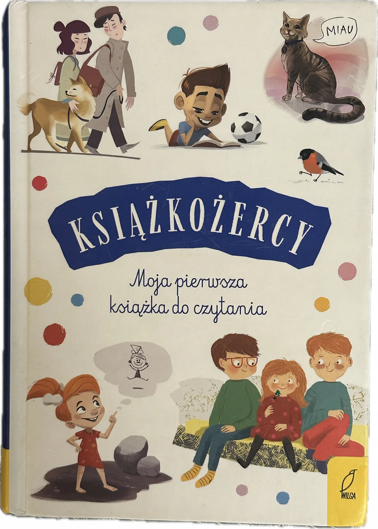 Okładka: Książkożercy Moja pierwsza książka do czytania proste czytanki duże litery