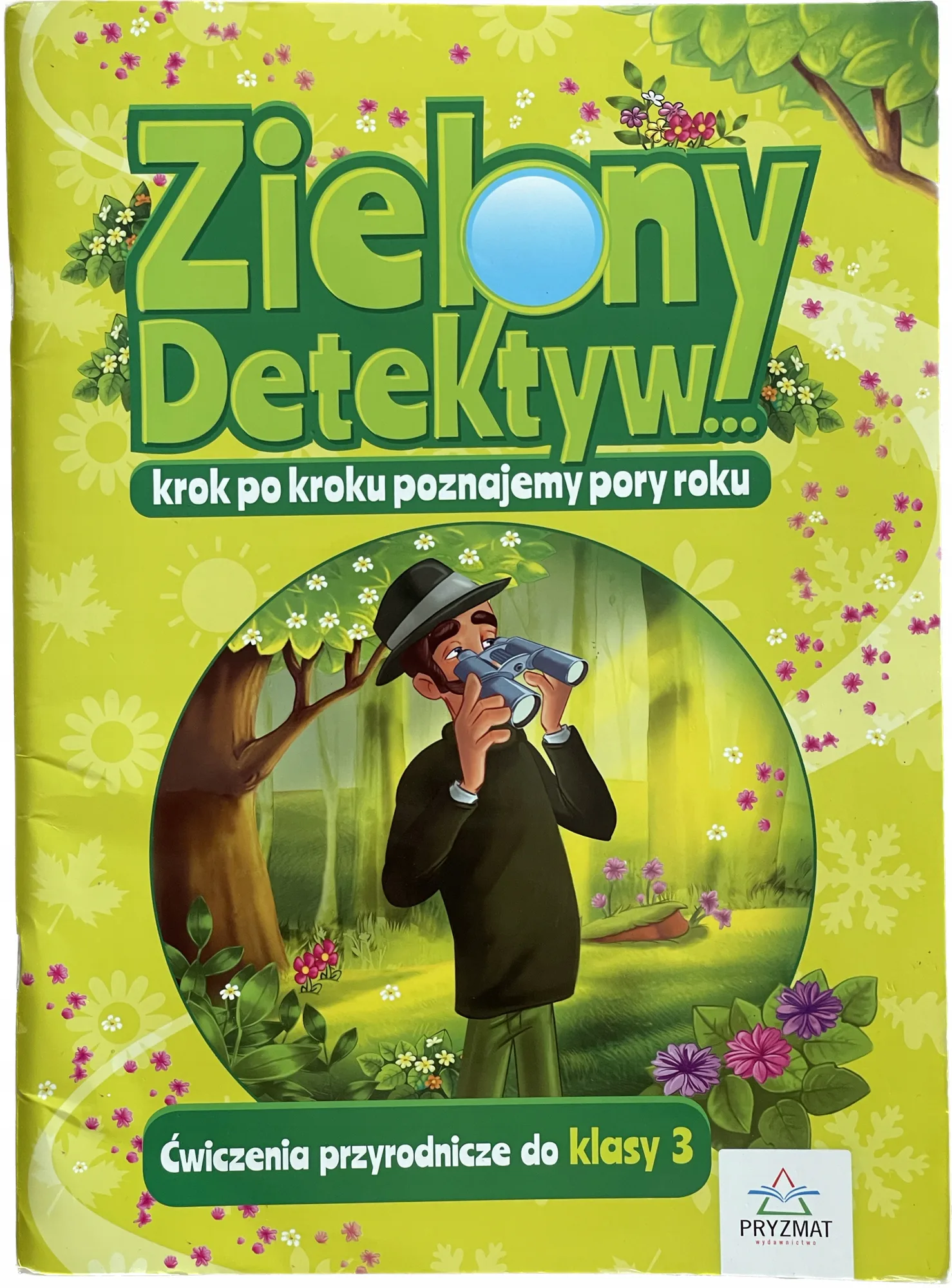 Okładka: Przyroda ćwiczenia karty pracy klasa 3 poznajemy pory roku zielony detektyw