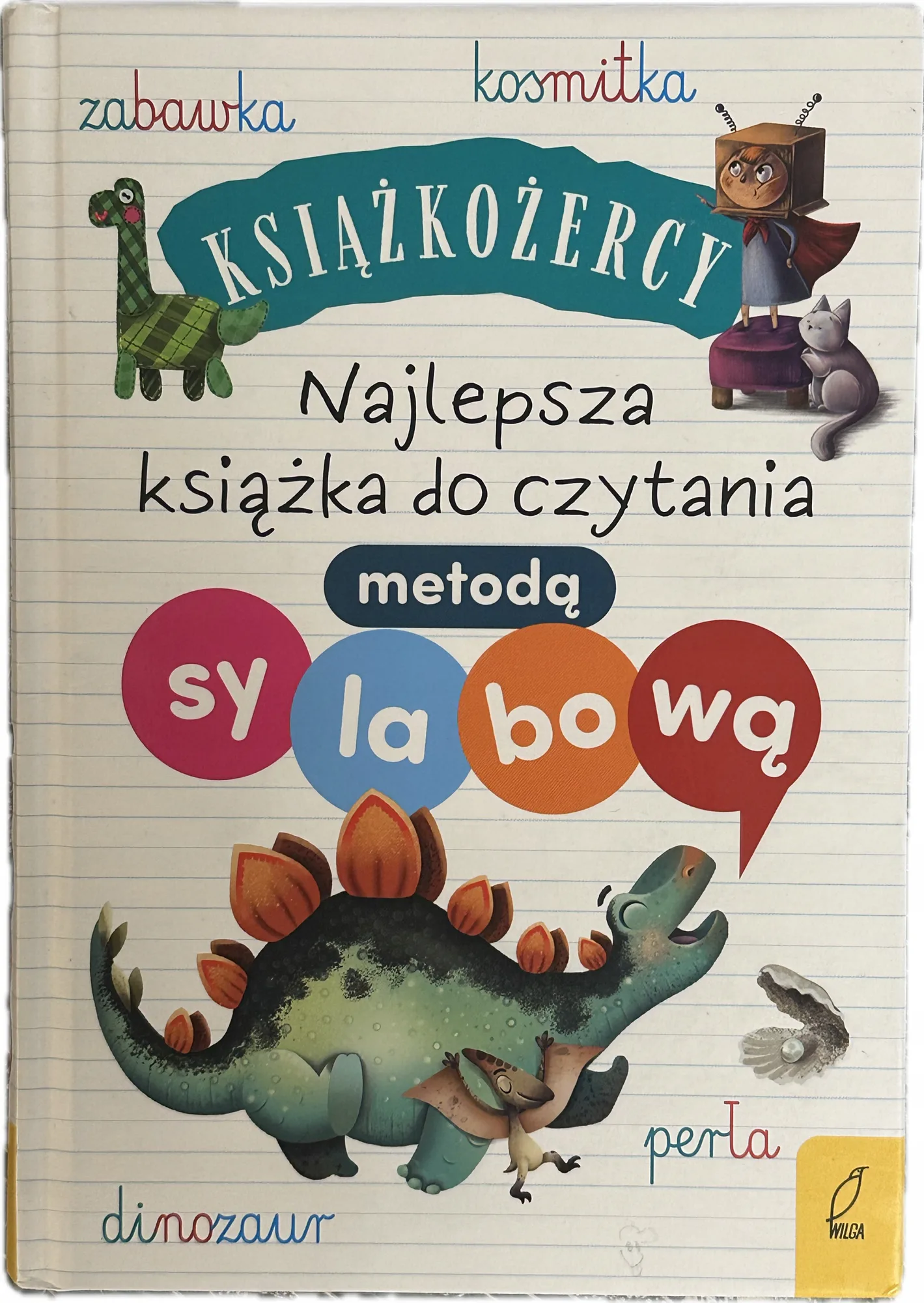 Okładka: Książkożercy Najlepsza książka do nauki czytania sylabami duże litery