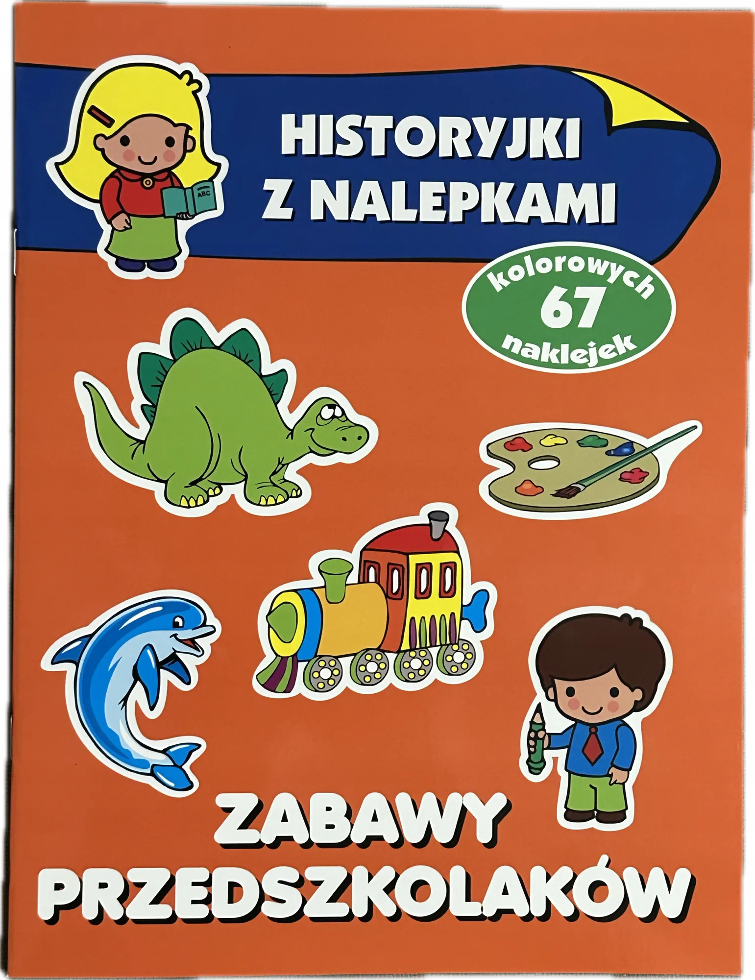 Okładka: Książeczka z naklejkami historyjki dla maluchów zabawy przedszkolaków