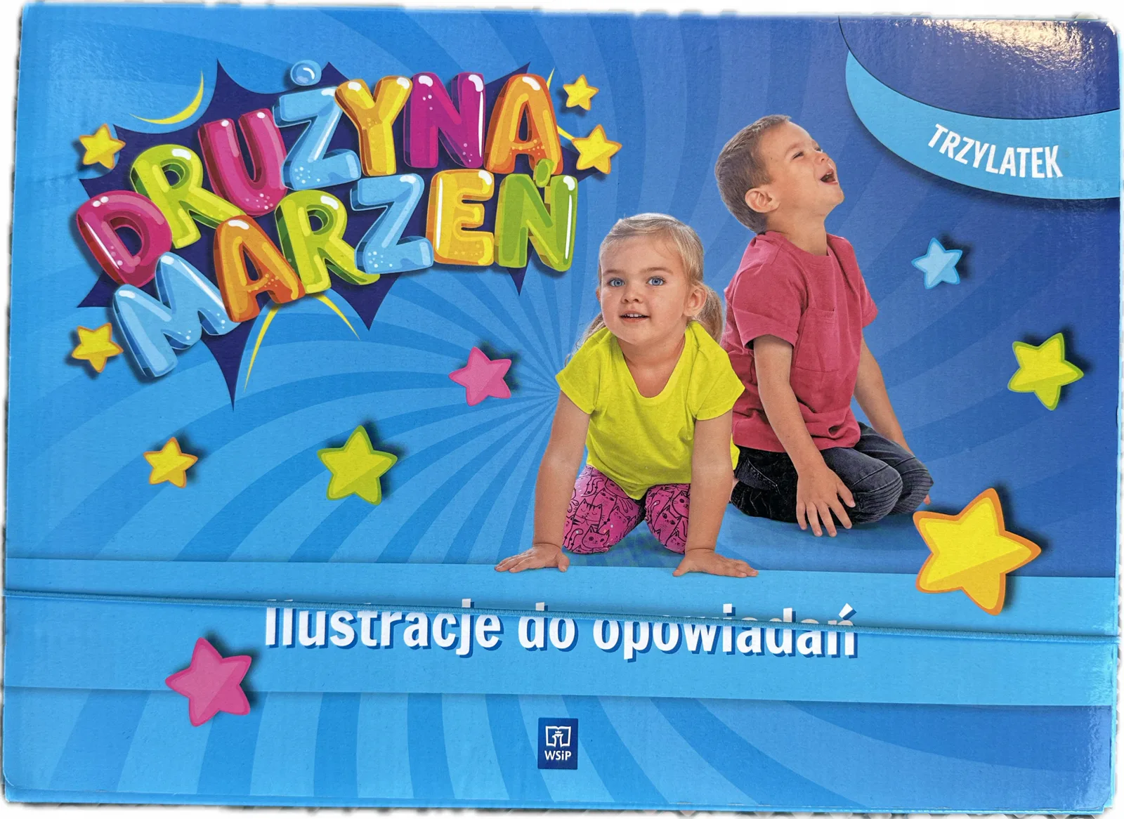 Okładka: Drużyna marzeń trzylatek 3 latek ilustracje do opowiadań WSIP plansze A4