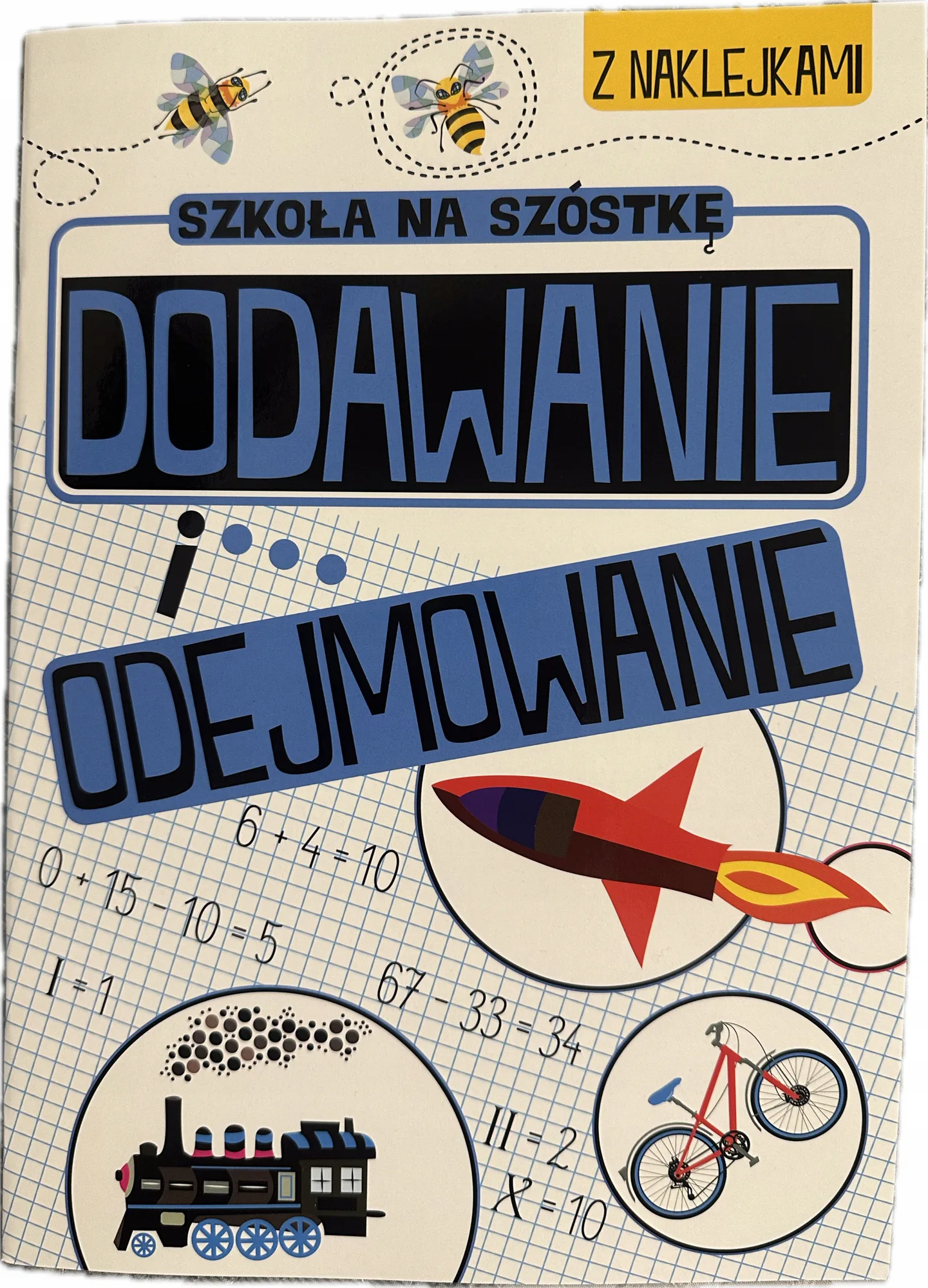 Okładka: Matematyka na szóstkę ćwiczenia zadania DODAWANIE ODEJMOWANIE klasa 1 2