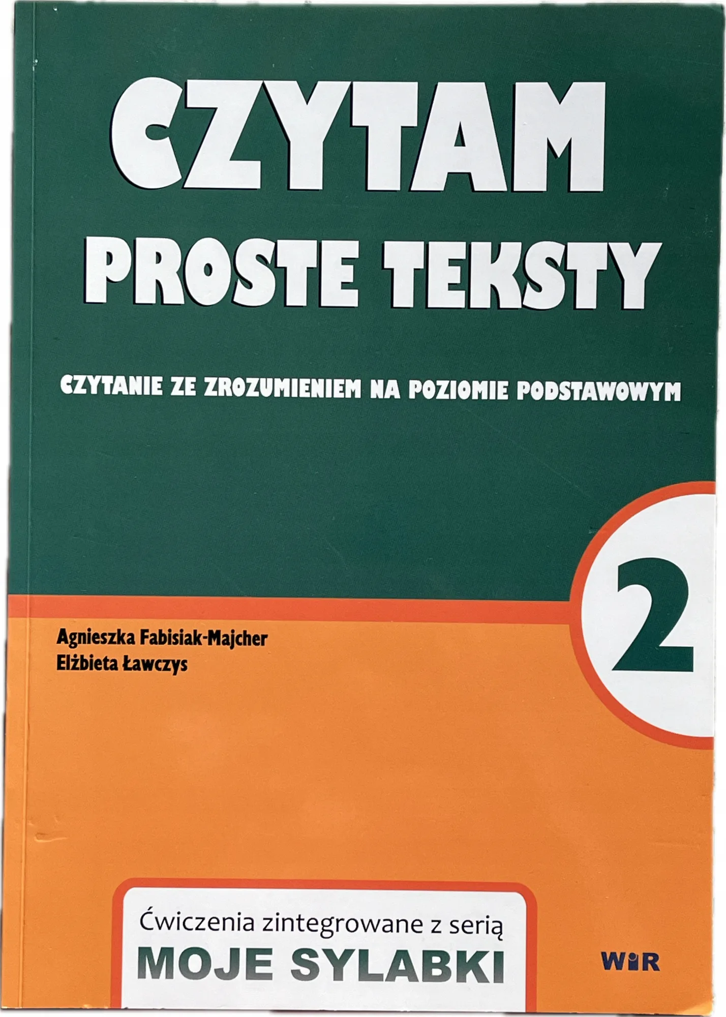 Okładka: Sprawdziany testy CZYTANIE ze zrozumieniem część 2 duży druk proste teksty