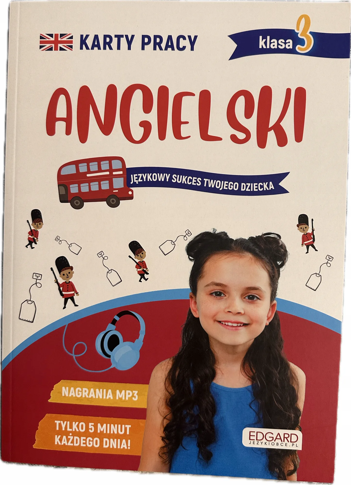 Okładka: Język angielski karty pracy na sprawdziany ĆWICZENIA KLASA 3 A4