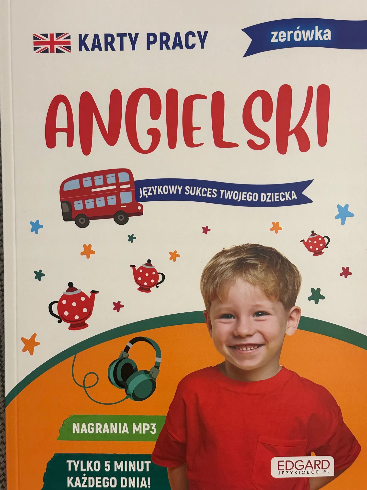 Okładka: Język angielski karty pracy ĆWICZENIA zerówka 6 lat A4