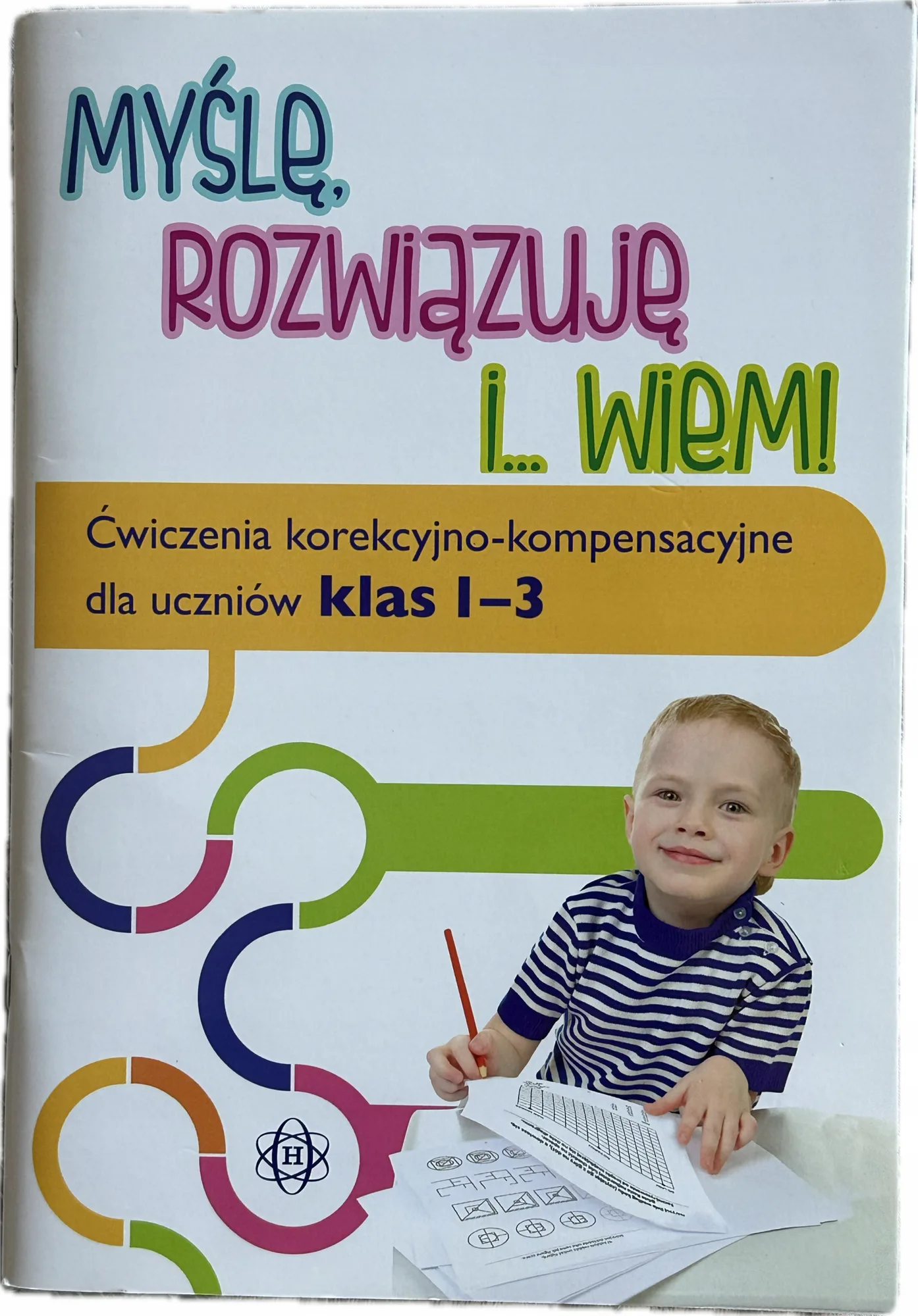 Okładka: Klasa 1 2 3 ćwiczenia korekcyjno kompensacyjne 7 8 9 lat karty pracy A4