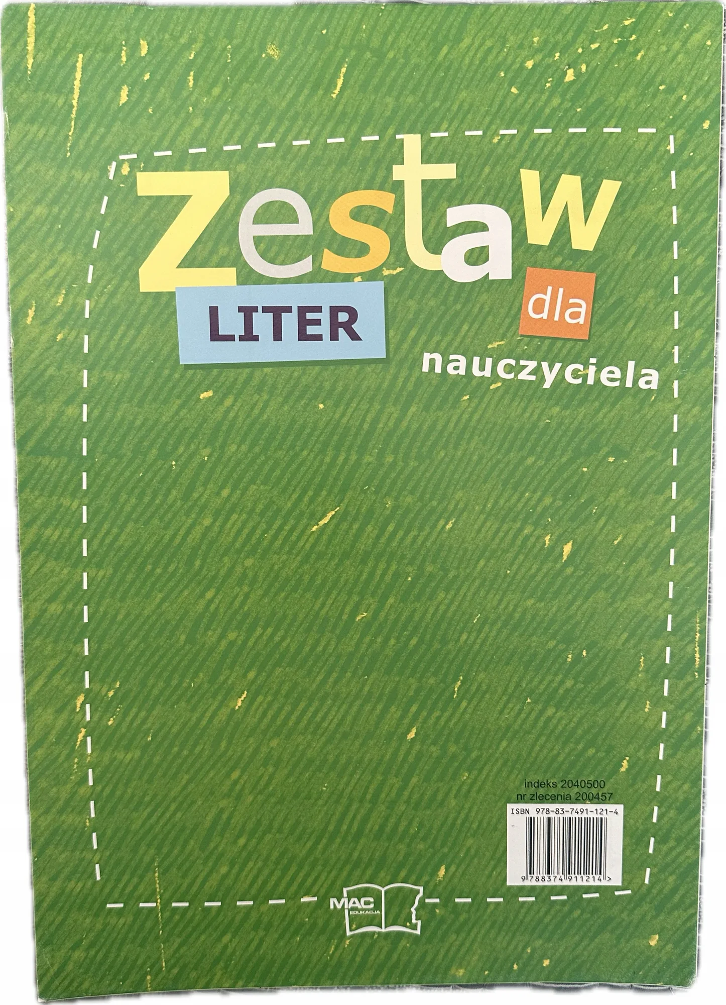 Okładka: Alfabet plansze edukacyjne litery drukowane DWUZNAKI a4 MAC