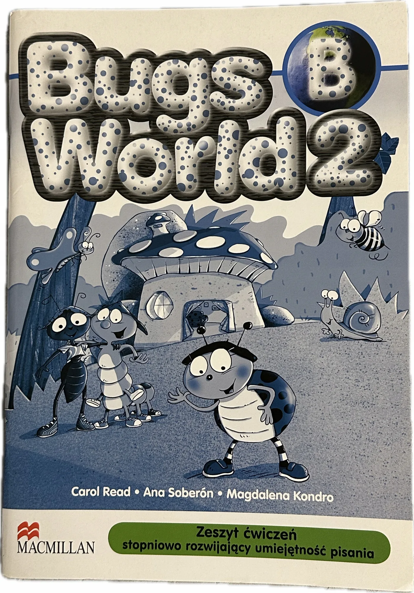 Okładka: Bugs world B klasa 2 angielski ćwiczenia rozwijające umiejetność pisania