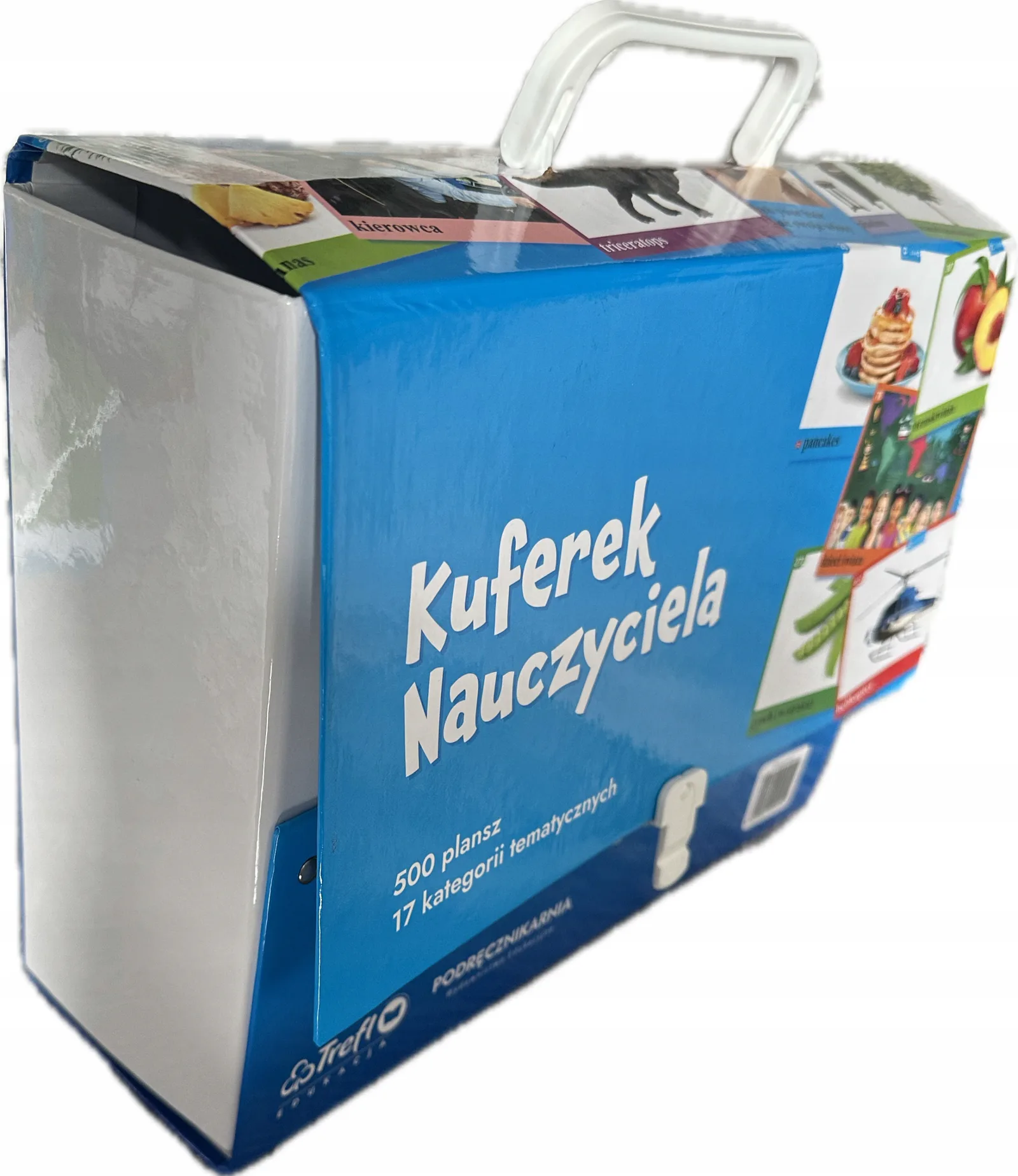 Okładka: Kuferek nauczyciela multigrafia karty dydaktyczne demonstracyjne przedszkol