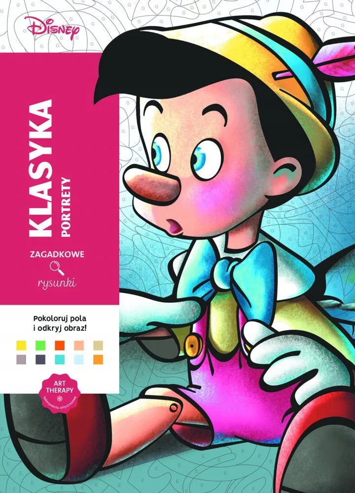 Okładka: Disney KOLOROWANKA ANTYSTRESOWA klasyka Portrety ART therapy A4